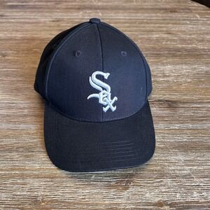 Chicago White Sox Logo Hat‎ Strapback Cap Black  Melonwear Cap